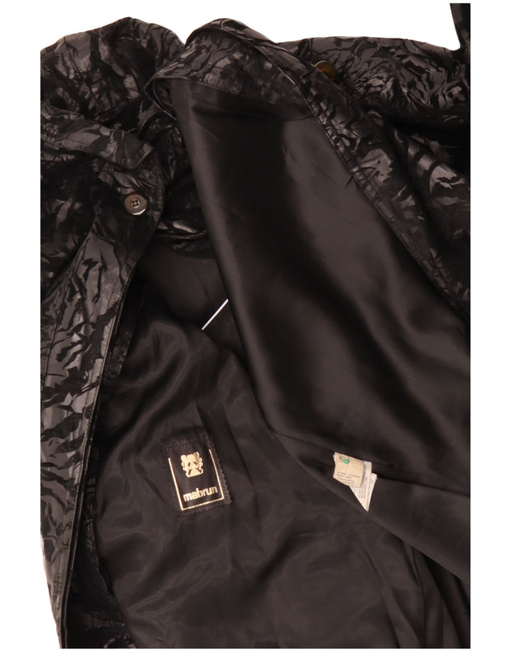 MABRUN Womens Oversized Overcoat IT 42 Large Black Floral