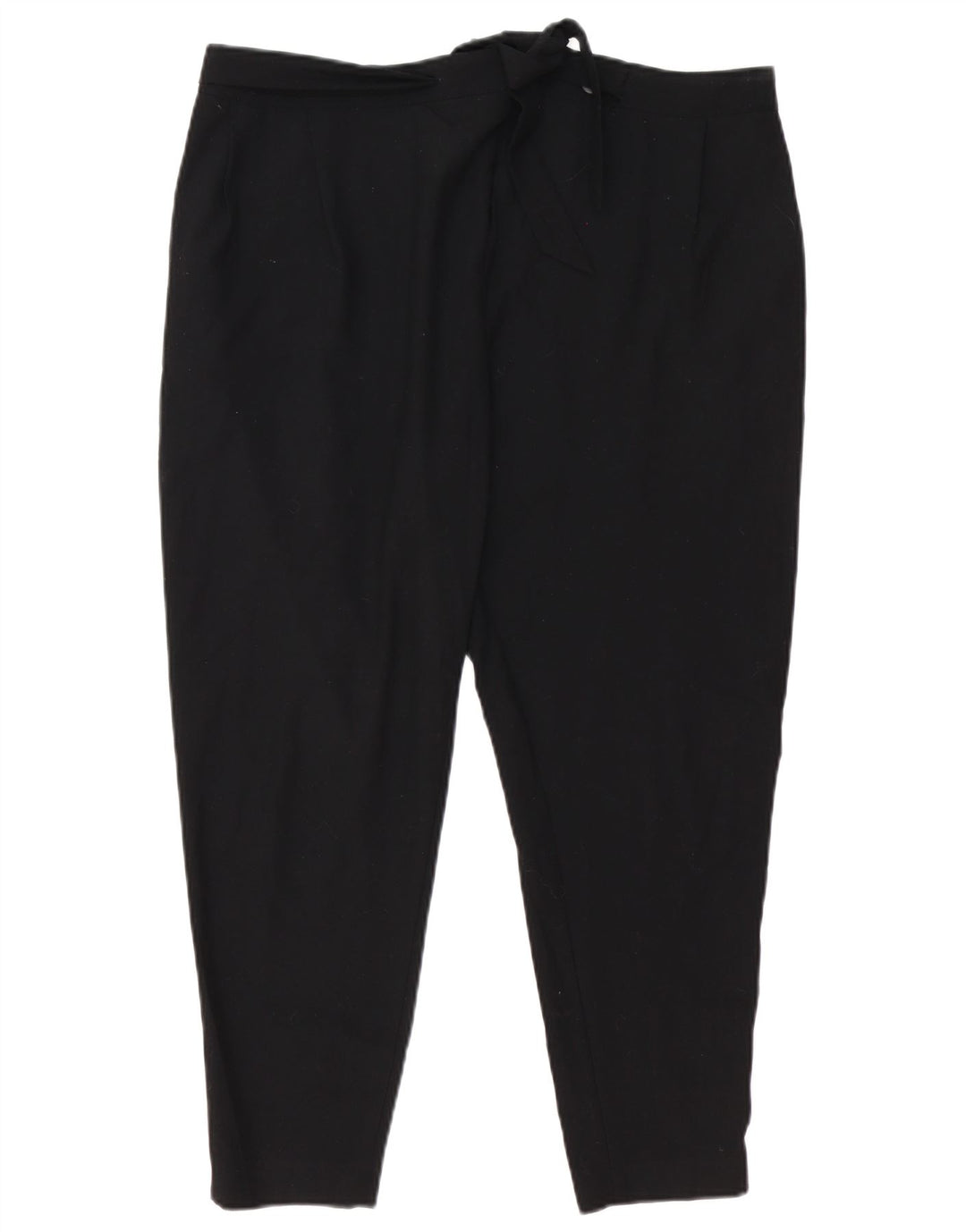 Zara Womens Tapered Casual Trousers Small W27 L25 Black Polyester