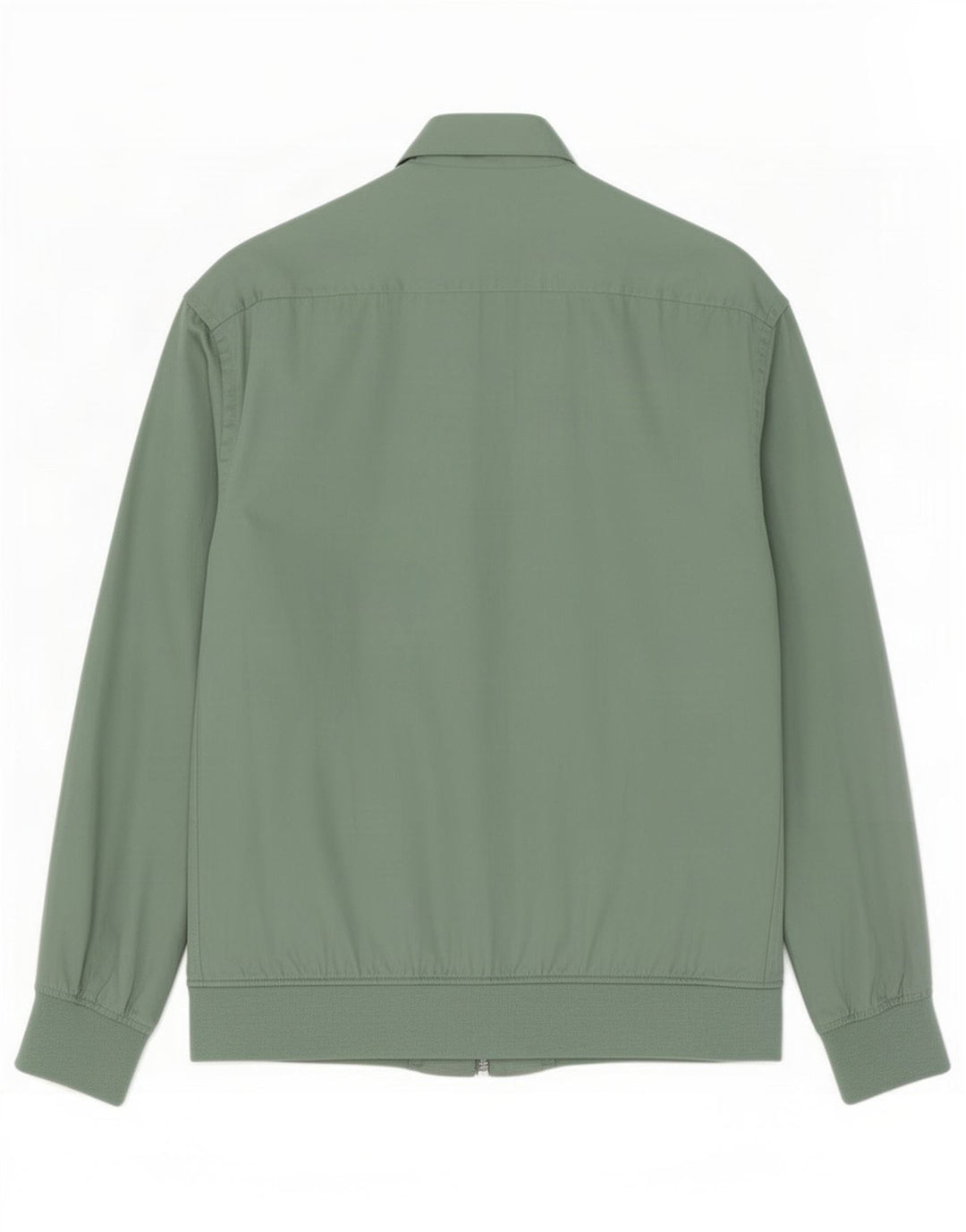 Zara Mens Bomber Jacket UK 36 Small Green Lyocell