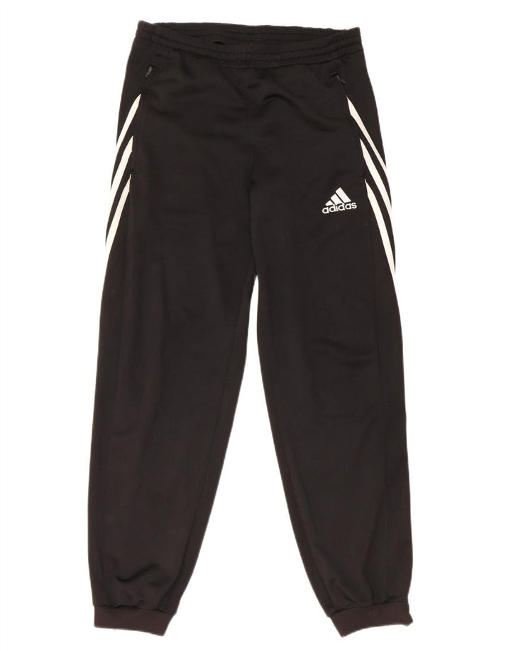 Adidas Mens Tracksuit Trousers Joggers Small Black Polyester