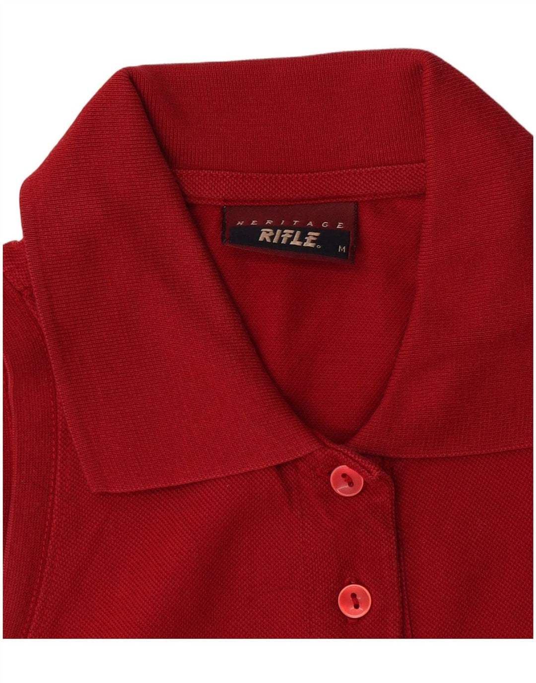 Rifle Womens Sleeveless Polo Shirt UK 12 Medium Red
