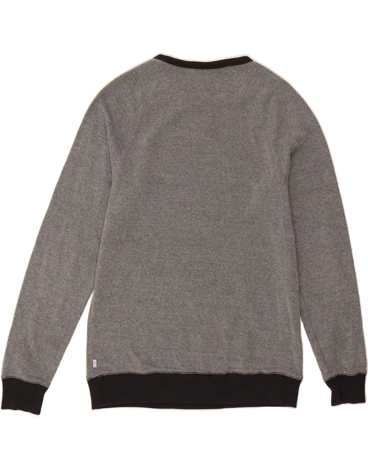 LEVI'S Mens Standard Fit Crew Neck Jumper Sweater Small Grey Polyester Vintage Levi's and Second-Hand Levi's from Messina Hembry 