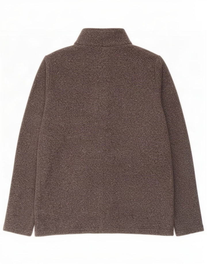 Marks & Spencer Womens Fleece Jacket UK 16 Large Grey Polyester