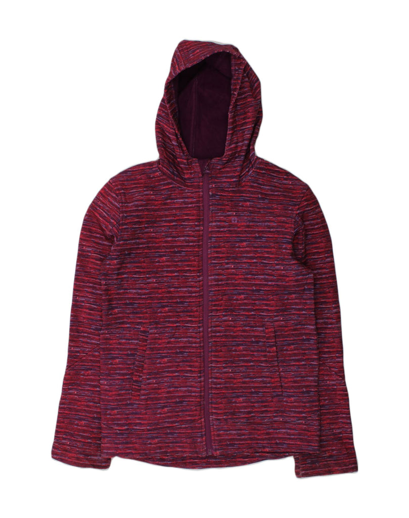 MOUNTAIN WAREHOUSE Girls Zip Hoodie Sweater 11-12 Years Red Pinstripe | Vintage Mountain Warehouse | Thrift | Second-Hand Mountain Warehouse | Used Clothing | Messina Hembry 