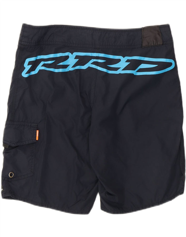 RRD Mens Graphic Swimming Shorts Medium  Navy Blue Polyamide Vintage RRD and Second-Hand RRD from Messina Hembry 