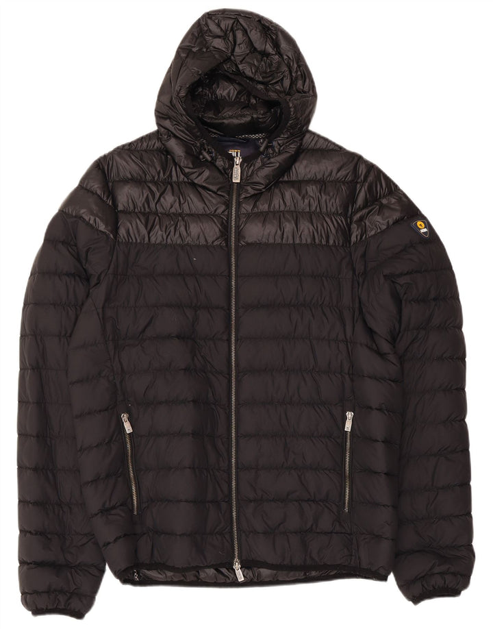 Ciesse Piumini Mens Hooded Padded Jacket UK 40 Medium Black Nylon