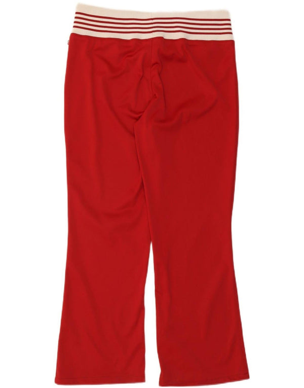 Lotto Womens Tracksuit Trousers UK 14 Large Red Colourblock Polyester