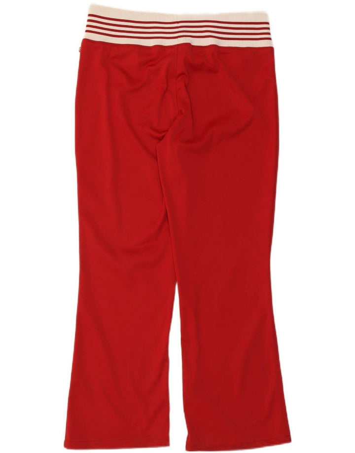 Lotto Womens Tracksuit Trousers UK 14 Large Red Colourblock Polyester