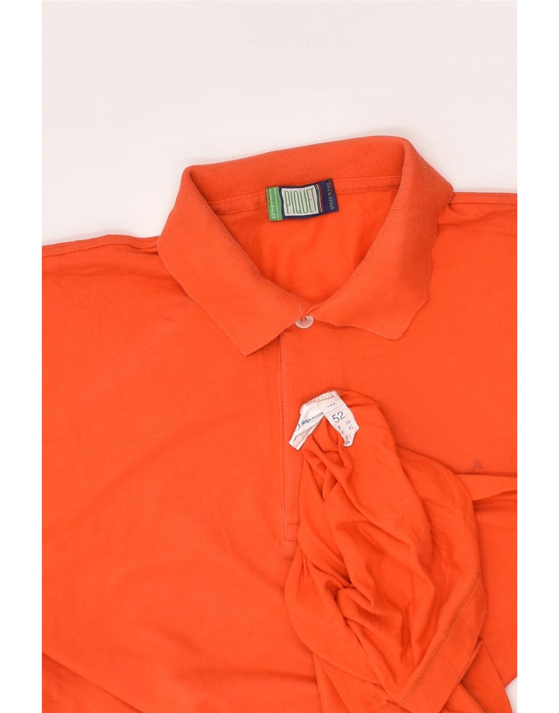 SERGIO TACCHINI Mens Polo Shirt IT 52 Large Red Cotton | Vintage Sergio Tacchini | Thrift | Second-Hand Sergio Tacchini | Used Clothing | Messina Hembry 