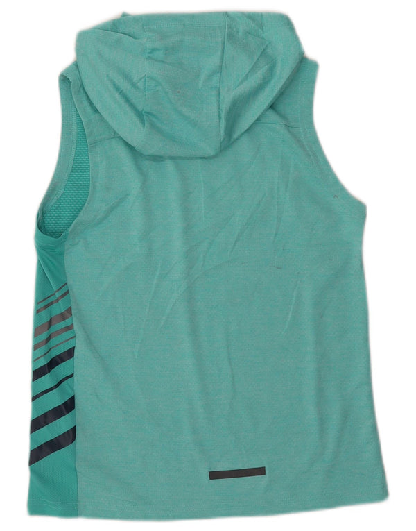 RUSSELL ATHLETIC Girls Dri-Power Hooded Vest Top 14-15 Years XL Turquoise