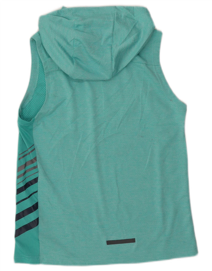 RUSSELL ATHLETIC Girls Dri-Power Hooded Vest Top 14-15 Years XL Turquoise