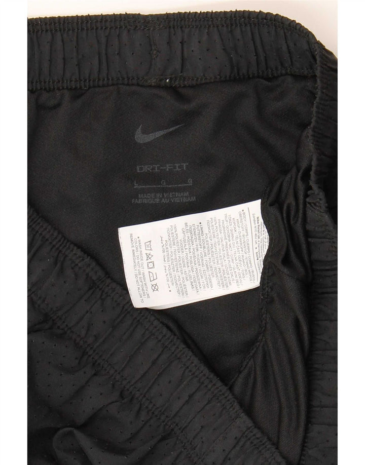 Nike Womens Sport Shorts UK 16 Large  Black Polyester