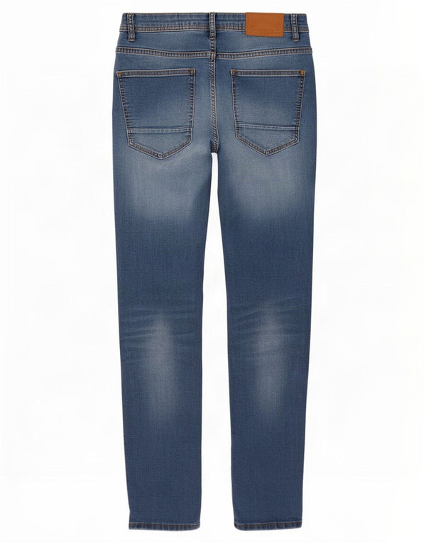 Zara Mens Slim Jeans EU 46 XL W36 L28 Blue Cotton