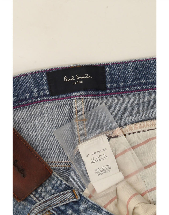 PAUL SMITH Mens Straight Jeans W34 L32 Blue Cotton