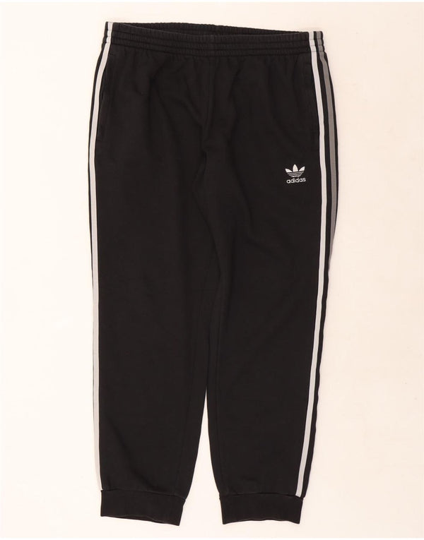 Adidas Mens Tracksuit Trousers Joggers XL  Black Cotton