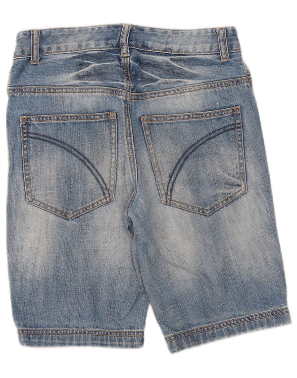 Benetton Boys Denim Shorts 12-13 Years Large W28 Blue