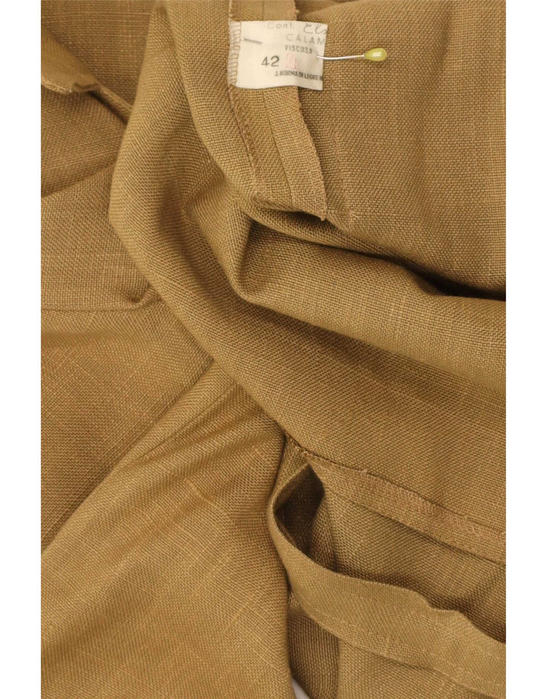 Vintage Womens Overshirt Shirt IT 42 Medium Khaki Viscose Classic
