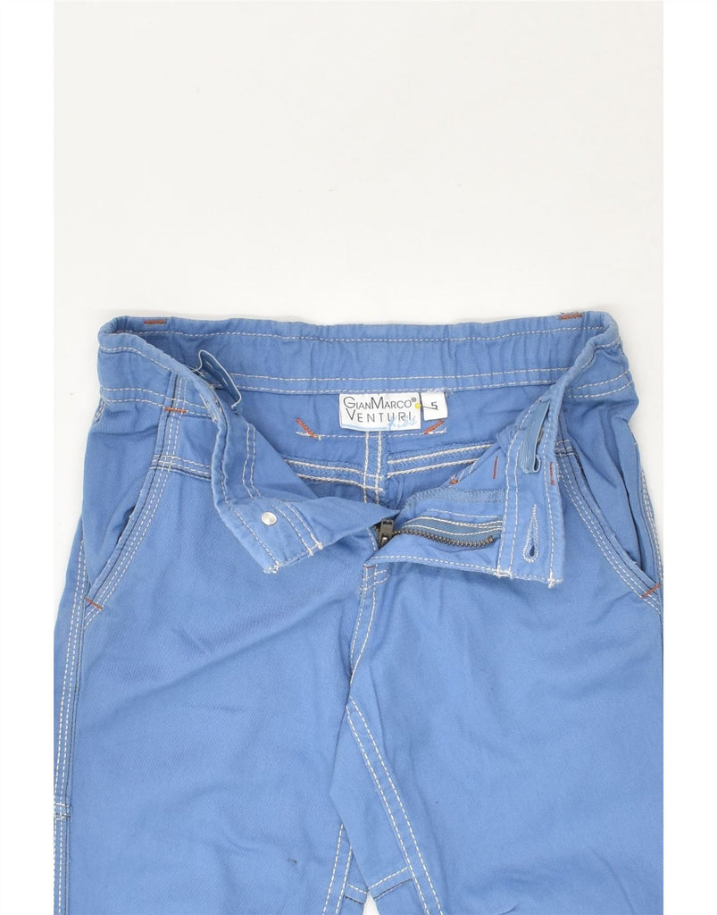 GIAN MARCO VENTURI Boys Chino Shorts 4-5 Years W22  Blue Cotton | Vintage Gian Marco Venturi | Thrift | Second-Hand Gian Marco Venturi | Used Clothing | Messina Hembry 