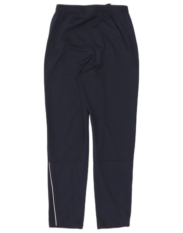 NIKE Boys Dri Fit Tracksuit Trousers 13-14 Years XL Navy Blue Polyester