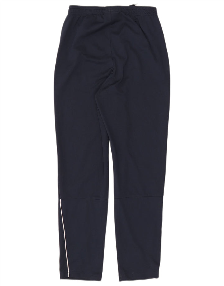 NIKE Boys Dri Fit Tracksuit Trousers 13-14 Years XL Navy Blue Polyester