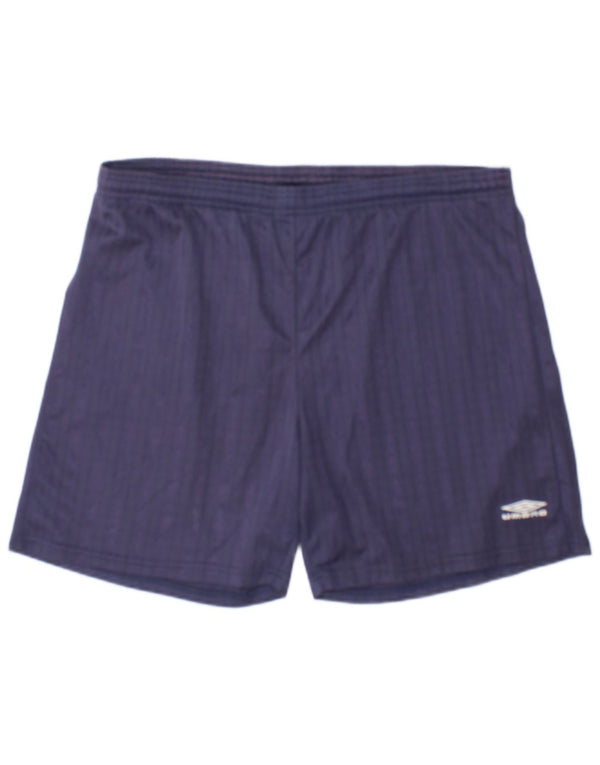 Umbro Mens Sport Shorts Large  Navy Blue Polyester