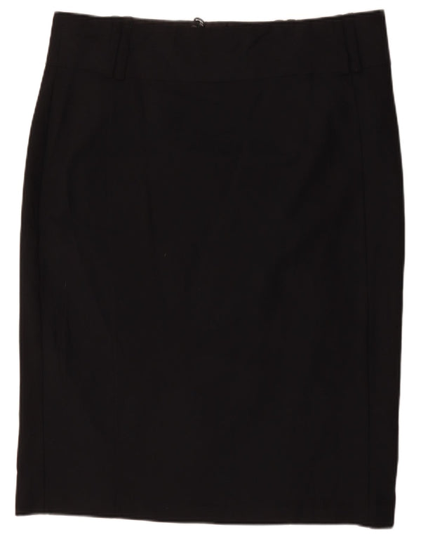 Marks & Spencer Womens Pencil Skirt UK 20 2XL W40 Black Polyester