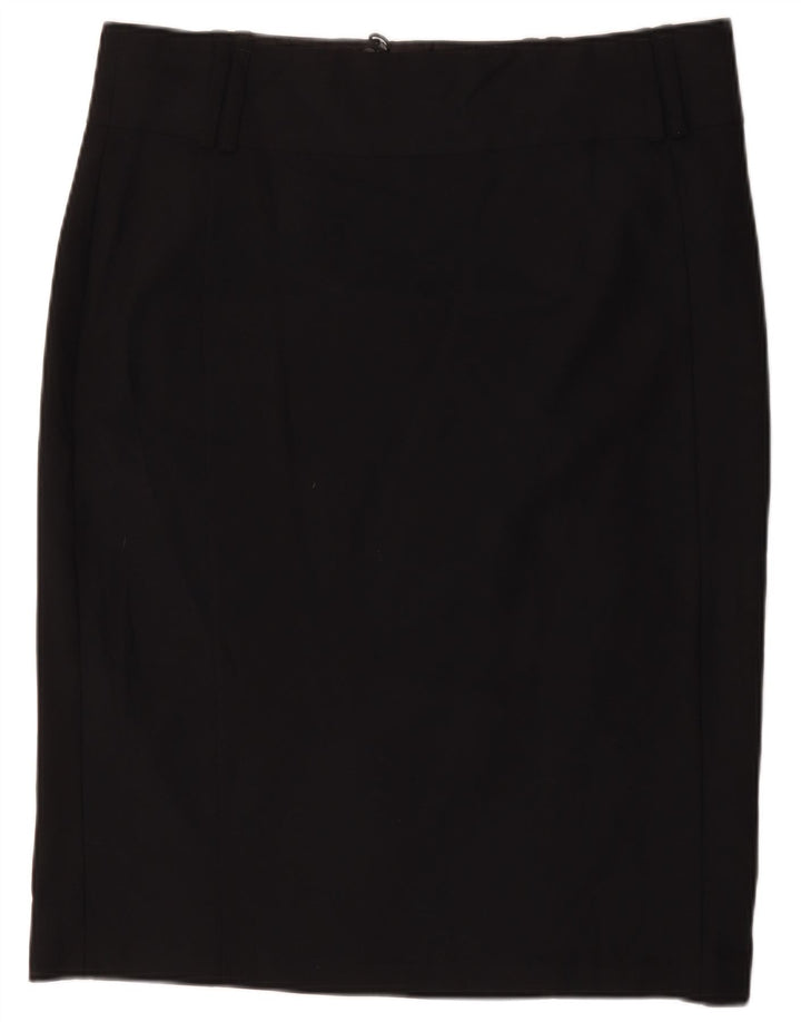 Marks & Spencer Womens Pencil Skirt UK 20 2XL W40 Black Polyester