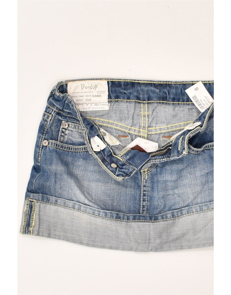 DONDUP Girls Denim Skirt 7-8 Years W24 Blue Cotton | Vintage Dondup | Thrift | Second-Hand Dondup | Used Clothing | Messina Hembry 