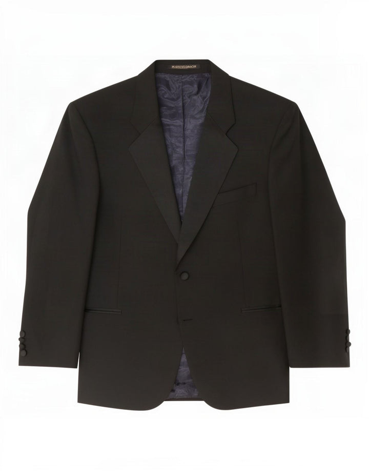 Marks & Spencer Mens 2 Button Blazer Jacket Size 44 XL Black Wool