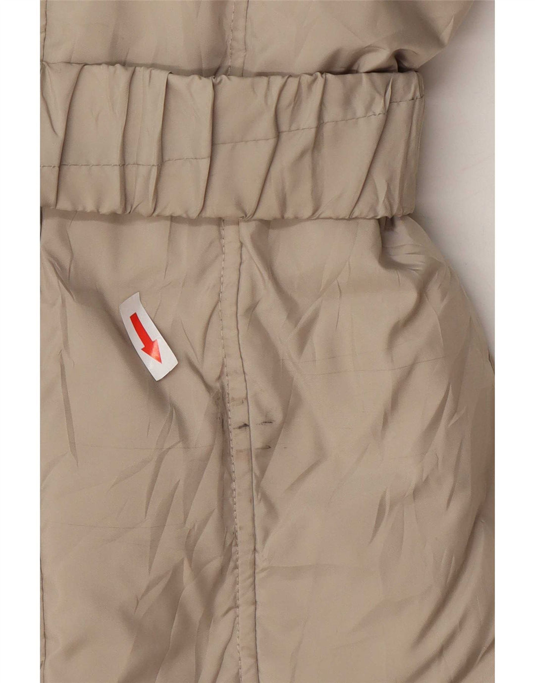 Conte of Florence Womens Padded Coat IT 42 Medium Beige Polyester