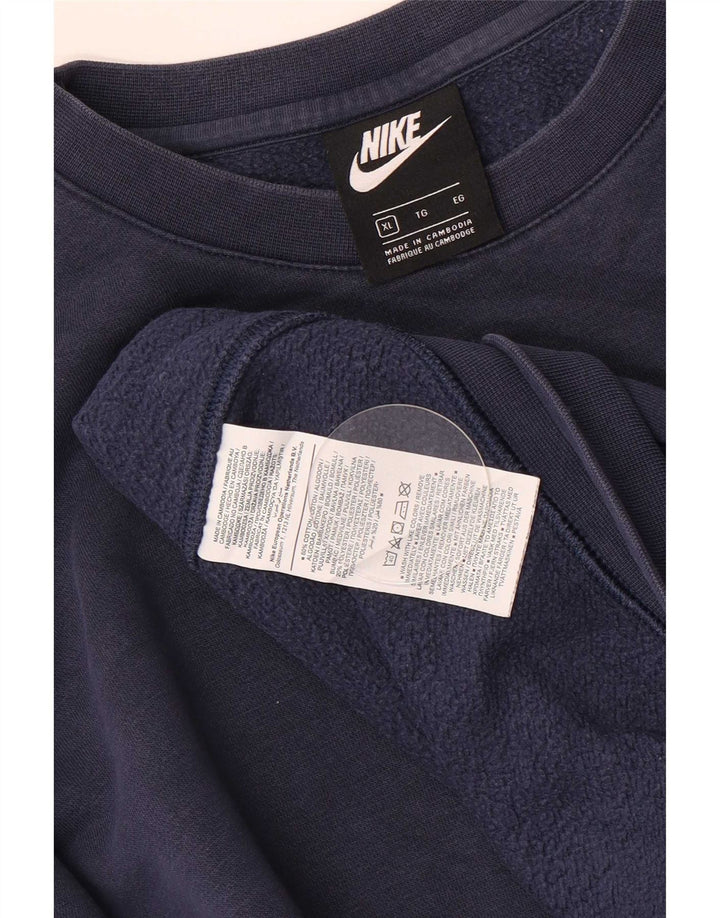 Nike Mens Sweatshirt Jumper XL Navy Blue Cotton