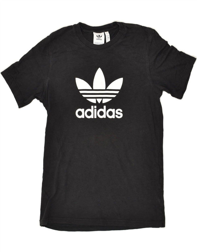 ADIDAS Mens Graphic T-Shirt Top Small Black Cotton | Vintage Adidas | Thrift | Second-Hand Adidas | Used Clothing | Messina Hembry 