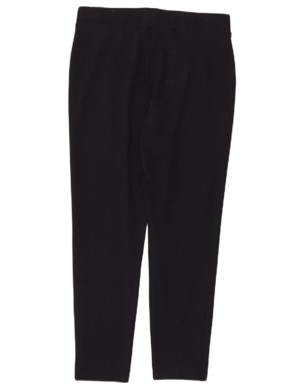 Marks & Spencer Womens Cropped Trousers UK 12 Medium W28 L26 Navy Blue