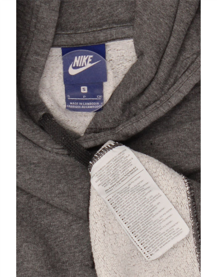 Nike Mens Hoodie Jumper Small Grey Flecked Cotton