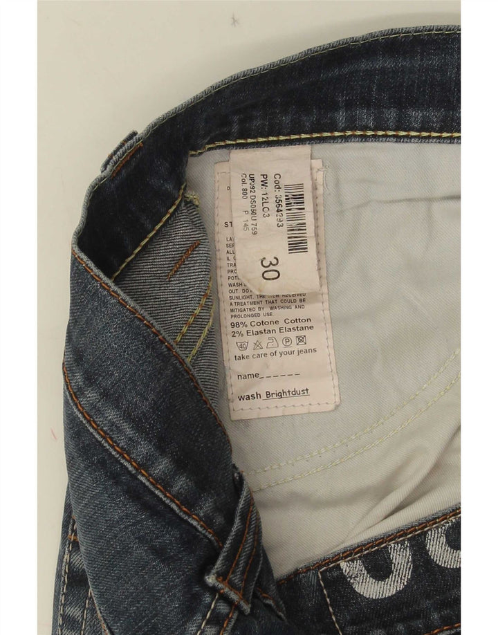 Dondup Womens Slim Jeans W30 L32 Blue Cotton