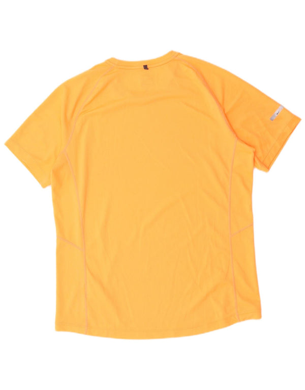 Nike Mens Dri Fit T-Shirt Top Large Orange Polyester
