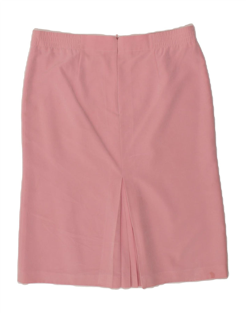 JACQUES VERT Womens Straight Skirt UK 16 Large W36 Pink Polyester Vintage Jacques Vert and Second-Hand Jacques Vert from Messina Hembry 
