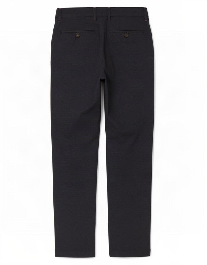 Ted Baker Mens Straight Suit Trousers W32 L30 Navy Blue Cotton