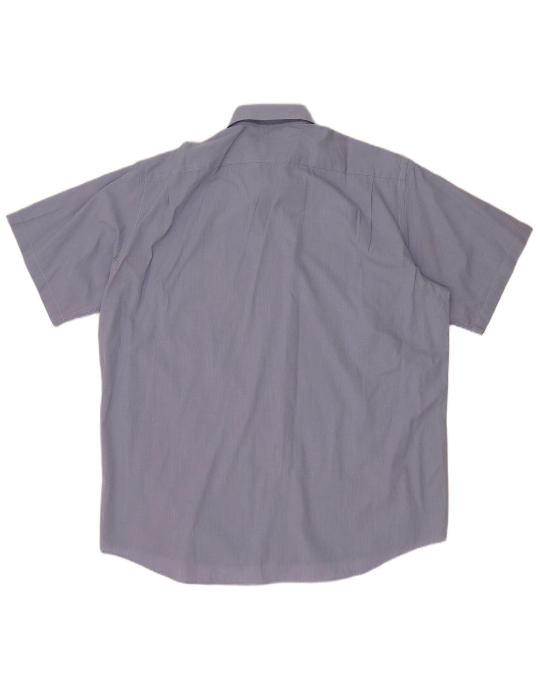 Lacoste Mens Short Sleeve Shirt Size 41 Large Blue Cotton