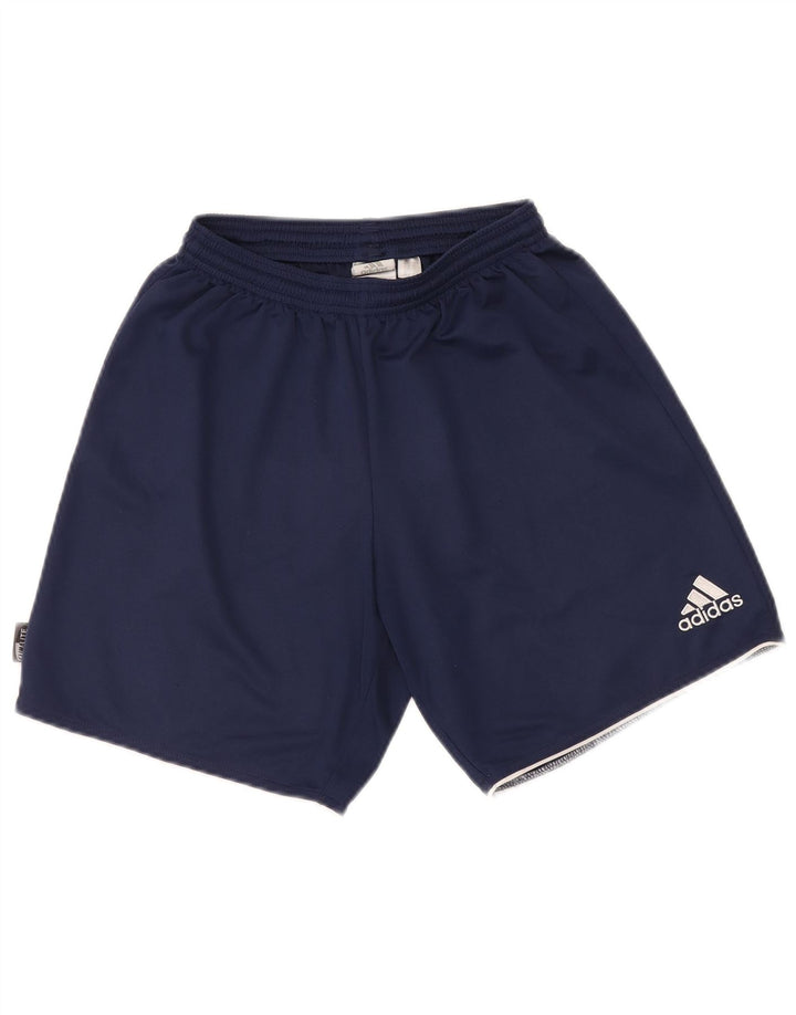 ADIDAS Mens Climalite Sport Shorts Small  Navy Blue Polyester