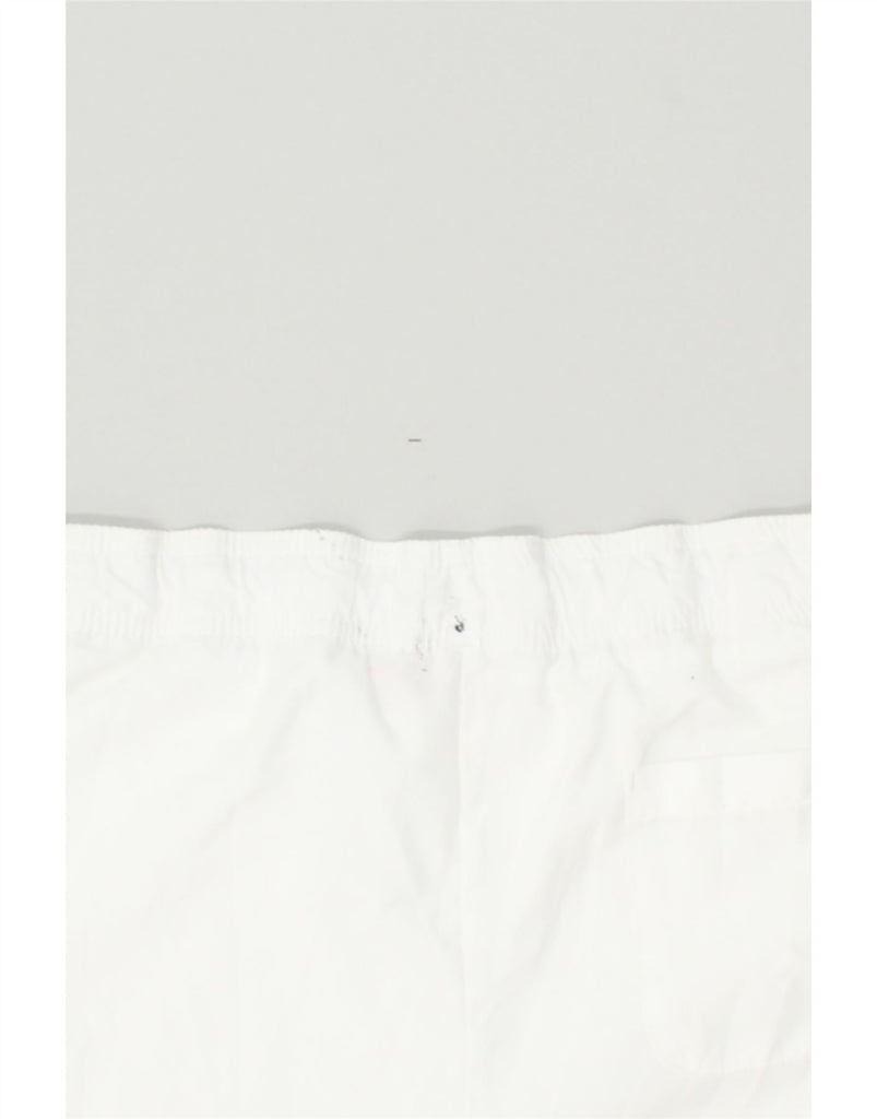 PUMA Womens Capri Tracksuit Trousers UK 10 Small White | Vintage Puma | Thrift | Second-Hand Puma | Used Clothing | Messina Hembry 