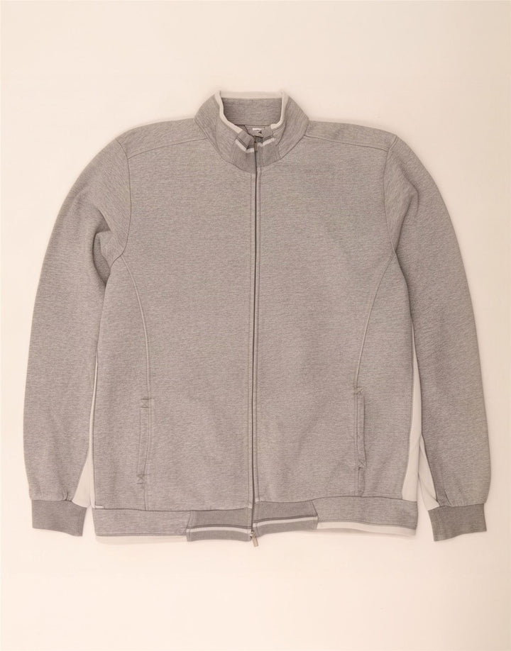 Champion Mens Tracksuit Top Jacket 2XL Grey Colourblock