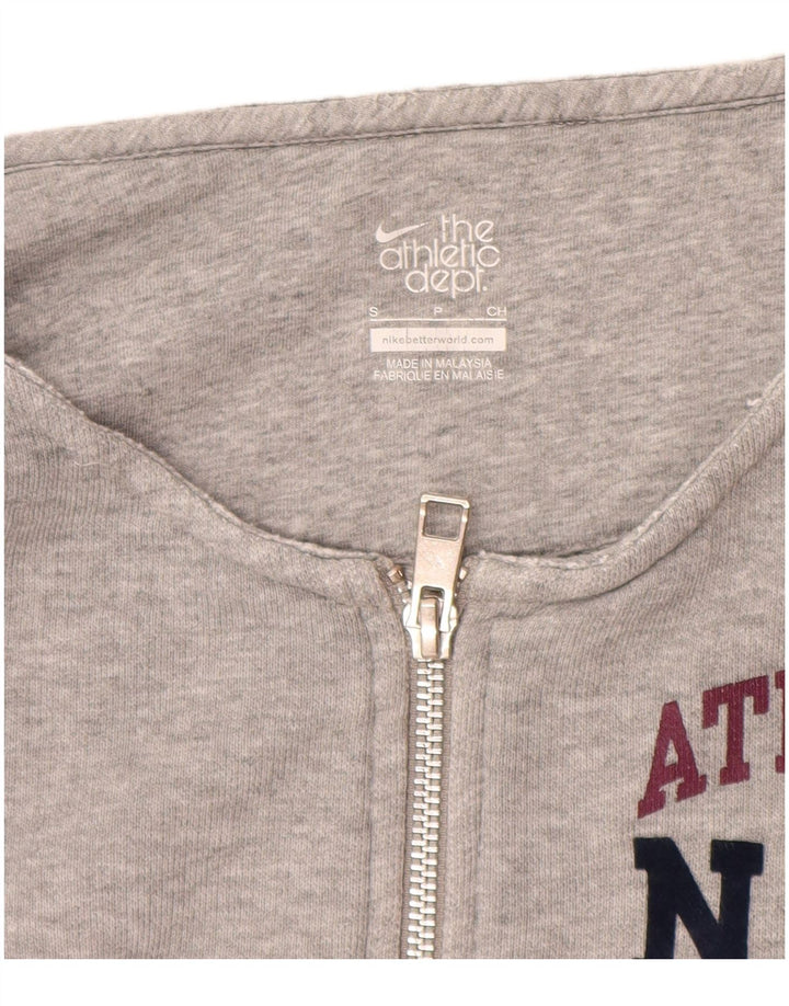 Nike Womens Graphic Tracksuit Top Jacket UK 10 Small Grey