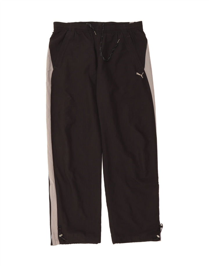 PUMA Mens Tracksuit Trousers Large Black Colourblock Polyester Vintage Puma and Second-Hand Puma from Messina Hembry 