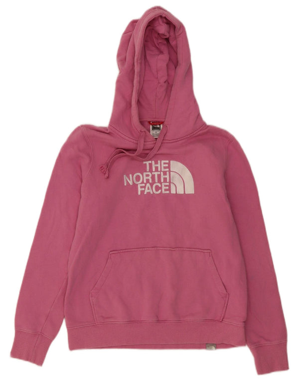 The North Face Womens Graphic Oversized Hoodie Jumper UK 10 Small Pink