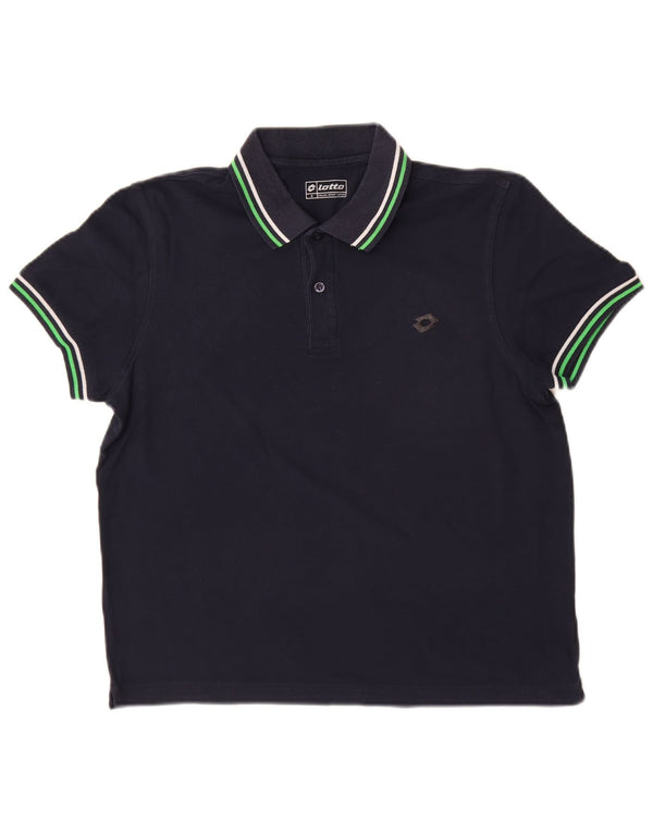 Lotto Mens Polo Shirt Small Navy Blue