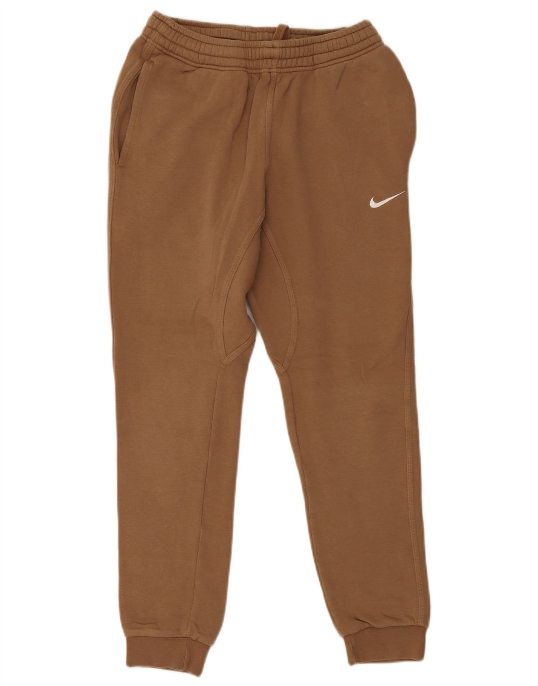 Nike Mens Tracksuit Trousers Joggers Small Beige Cotton