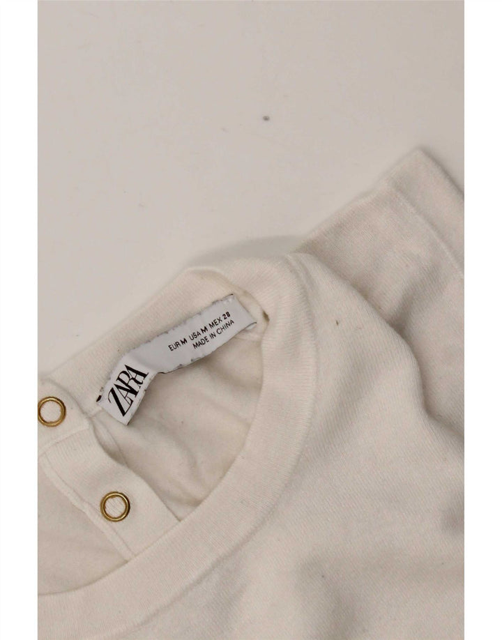 Zara Womens Vest Top UK 12 Medium White