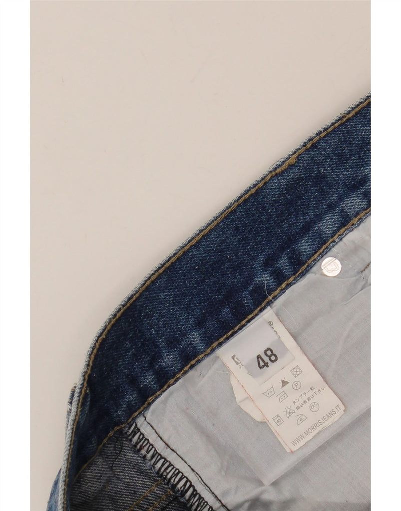 MORRIS  Mens Cropped Jeans IT 48 Medium W32 L24 Blue Cotton Vintage Morris and Second-Hand Morris from Messina Hembry 