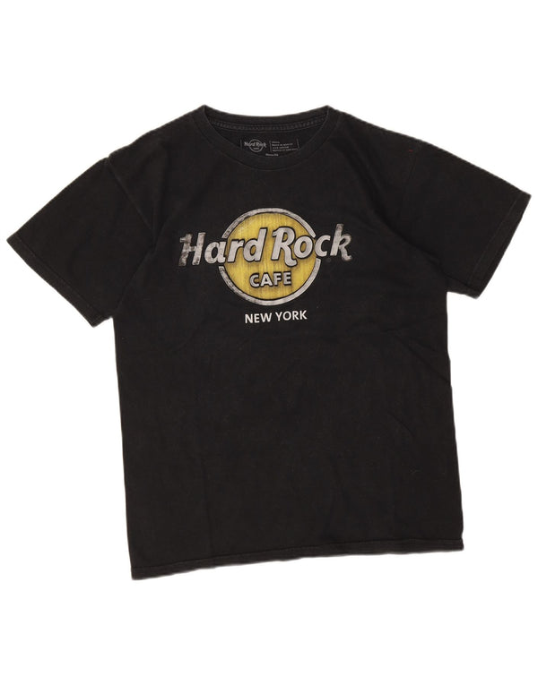 Hard Rock Cafe Mens New York Graphic T-Shirt Top Small Black Cotton